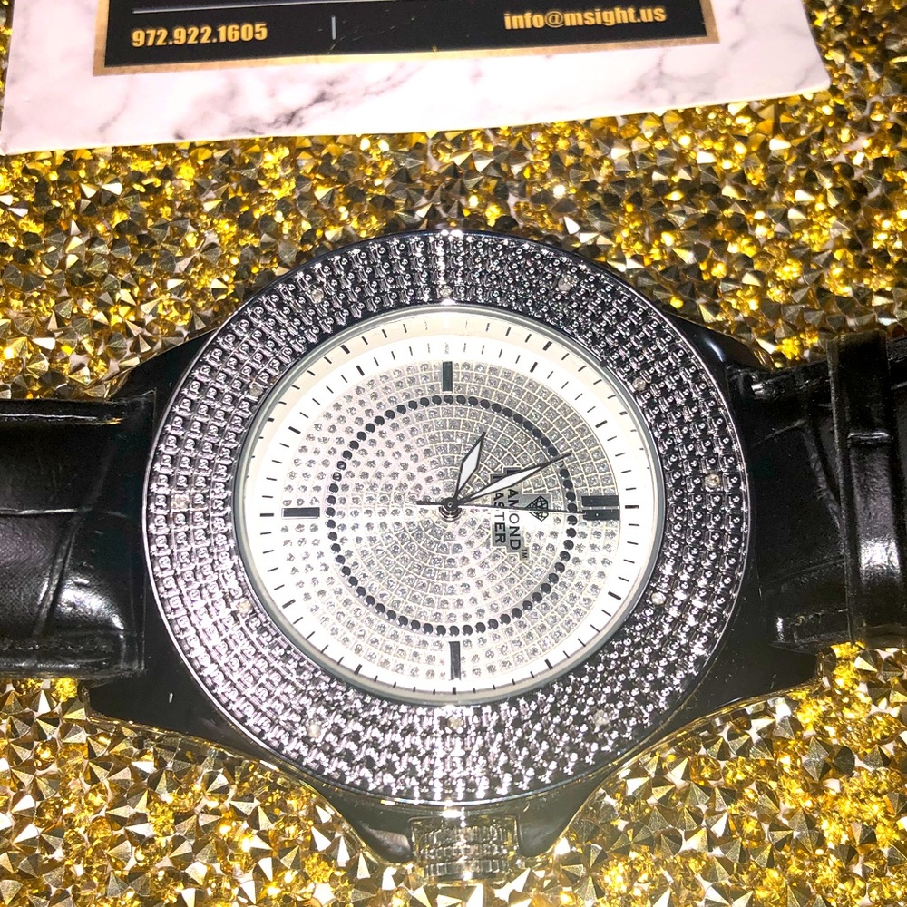 Real diamond watch for men, gift for men, fathers fay gift, birthday anniversary